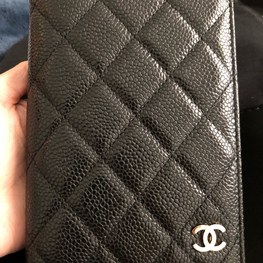 Chanel passport holder